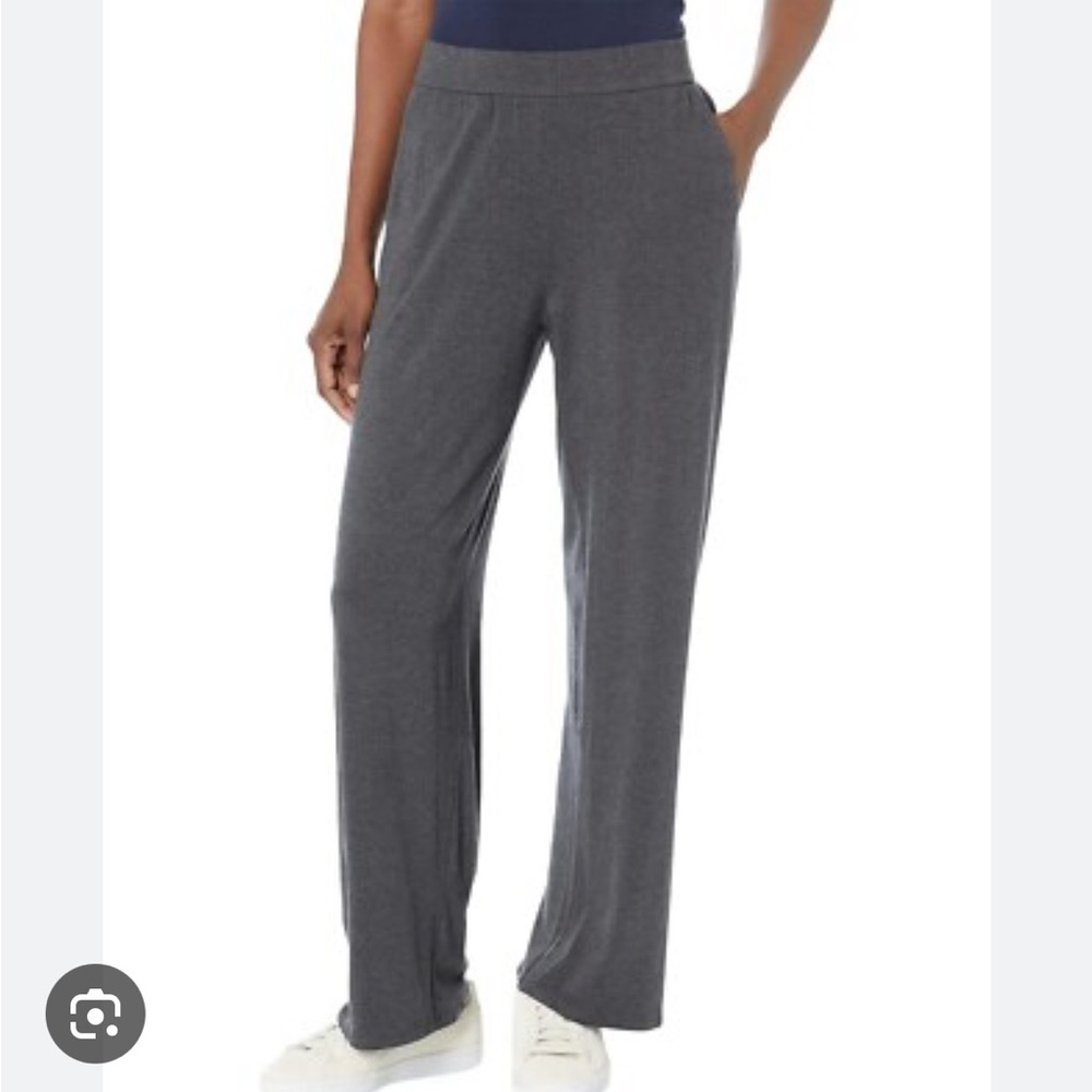 Eileen Fisher Charcoal Gray straight leg pants
